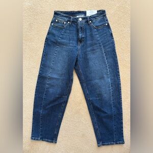 NEW Macys On 34th Women's High-Rise Barrel-Leg jeans size 8